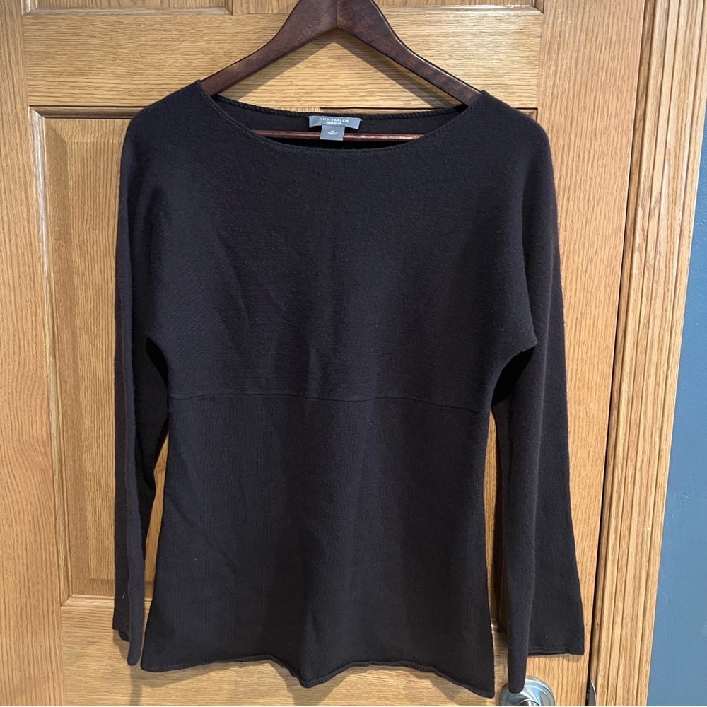Brown Long Sleeve Cashmere Sweater